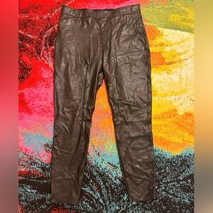 Spanx Black Pleather leggings